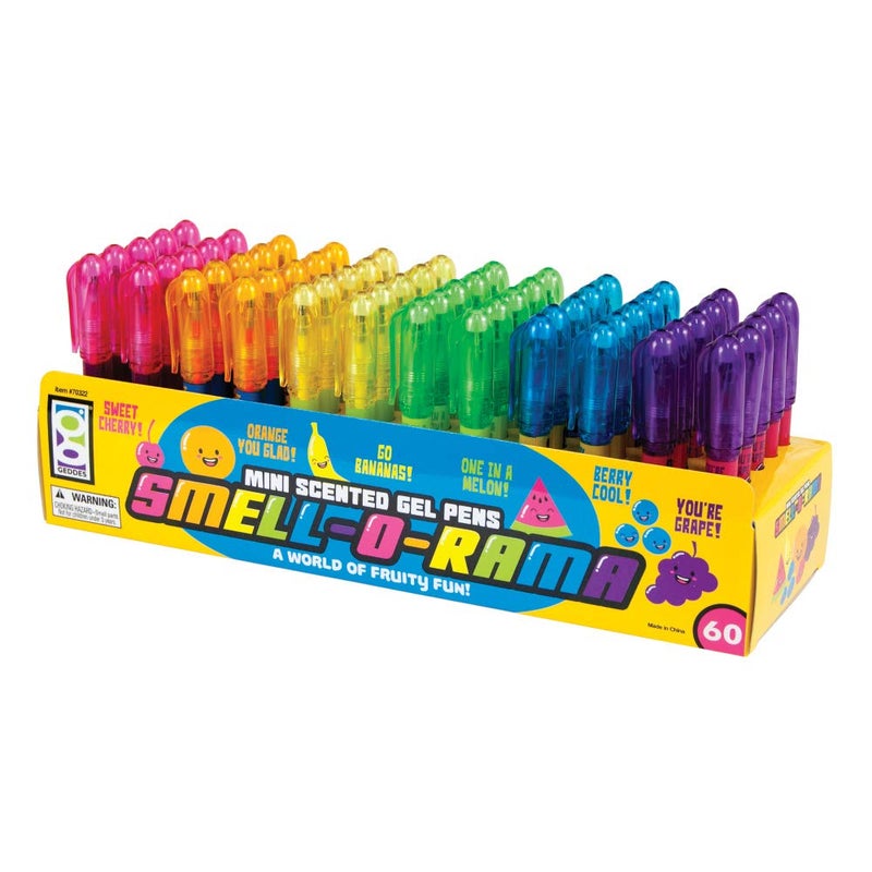 Geddes Raymond Geddes Smell-O-Rama Mini Scented Gel Pens (Pack of 60) - Image 4